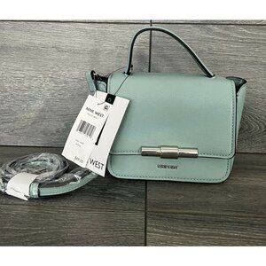 Nine West Women Hollis Mini Crossbody Flap Bag Green